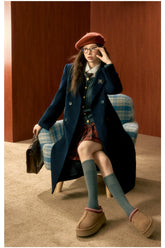 Tibetan Blue Wool Coat - CHINASQUAD