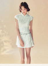 White Cheongsam Dress - CHINASQUAD