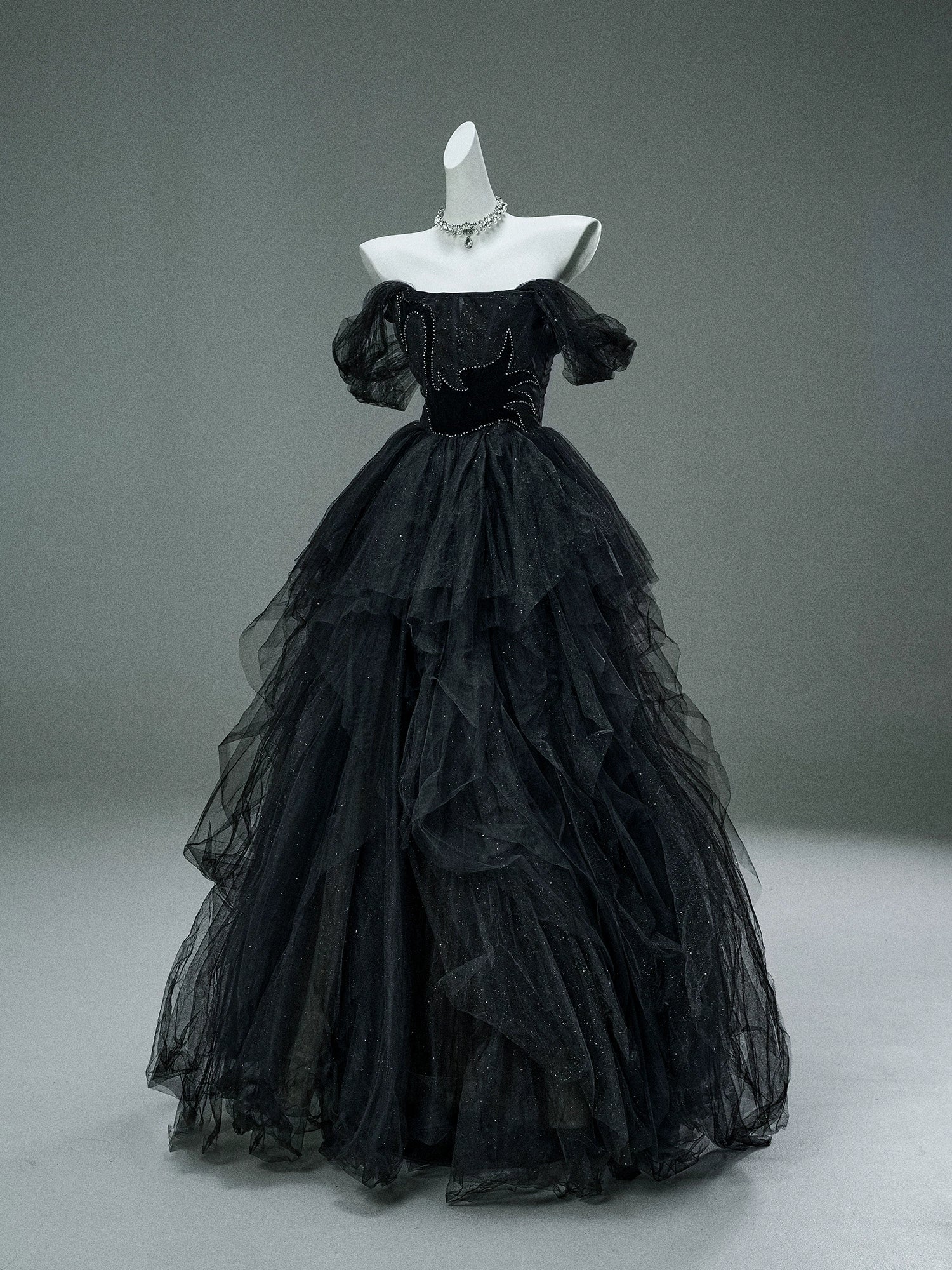 Black Swan Nocturne Tulle Couture Gown