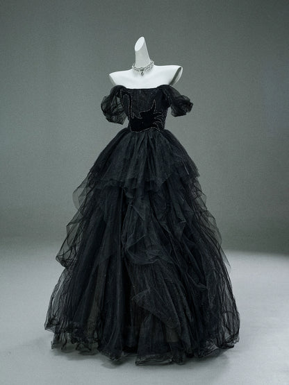 Black Swan Nocturne Tulle Couture Gown
