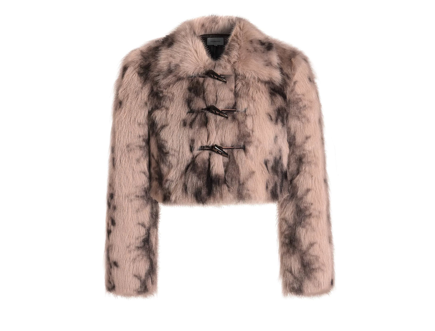 Sweet-Cool Leopard Faux Fur Cropped Jacket