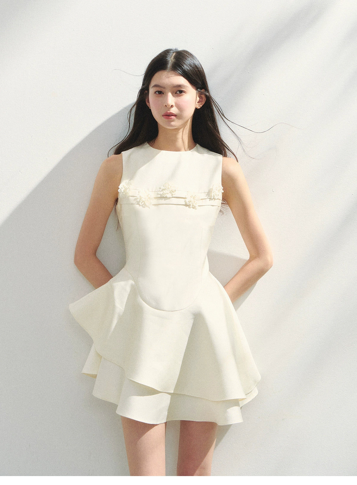 Sleeveless Round Neck Princess Bubble Dress