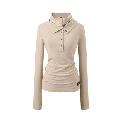 High Neck Slim-Fit Ribbed Knitwear