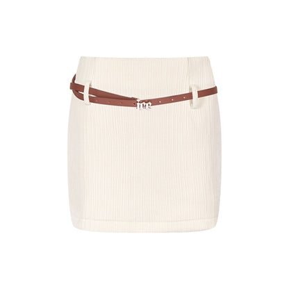 (Final Sale) Chenille Wool Blazer &amp;  Mini Skirt Set - CHINASQUAD