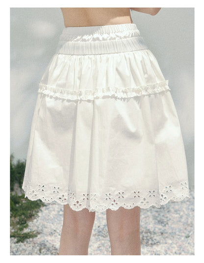 “Spring Meadow” Embroidered Bubble Skirt