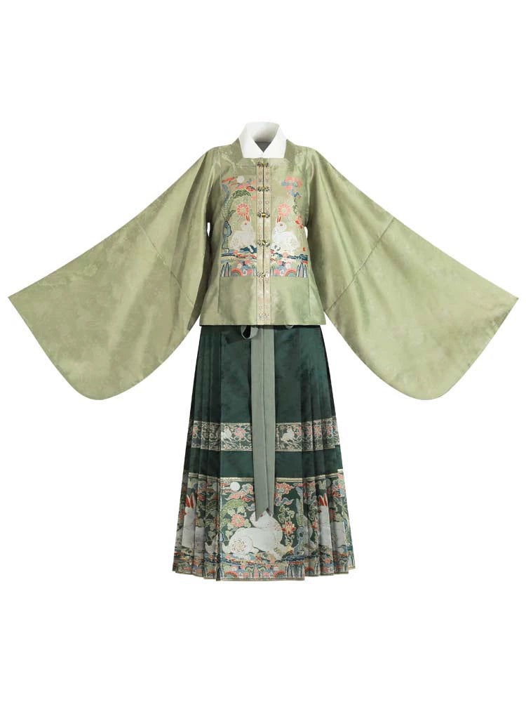 &quot;玉兔望月&quot; Ming Dynasty Horse-face Skirt