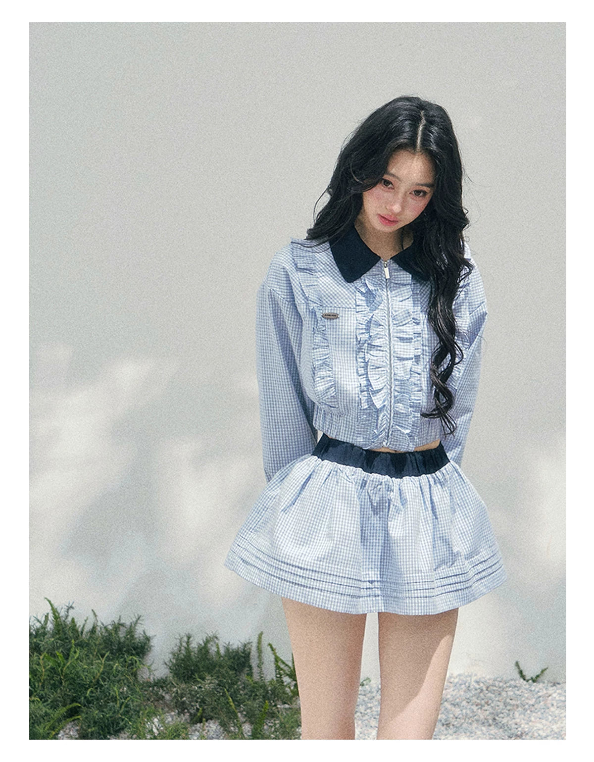 Preppy Check Cropped Set