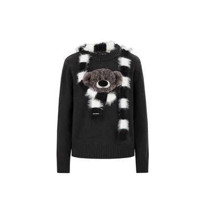 Bear Knit Sweater &amp; Scarf Set