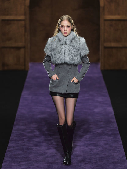 Faux Fur Cropped Jacket