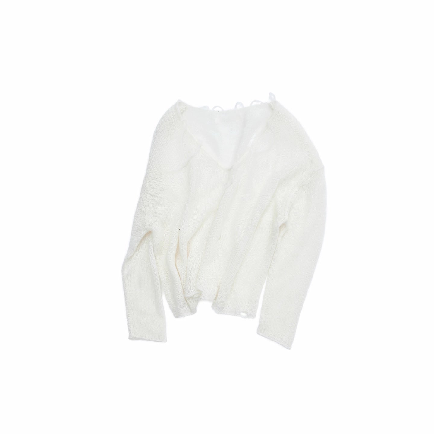 Cutout V-Neck Oversized Sweater