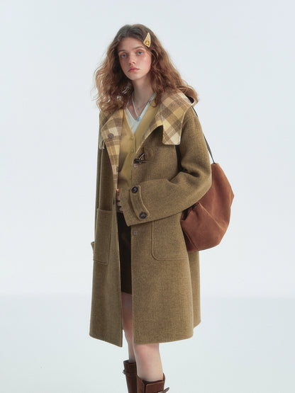 Double-Faced Wool Toggle Coat