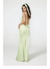 Backless Spaghetti Strap Maxi Dress - CHINASQUAD