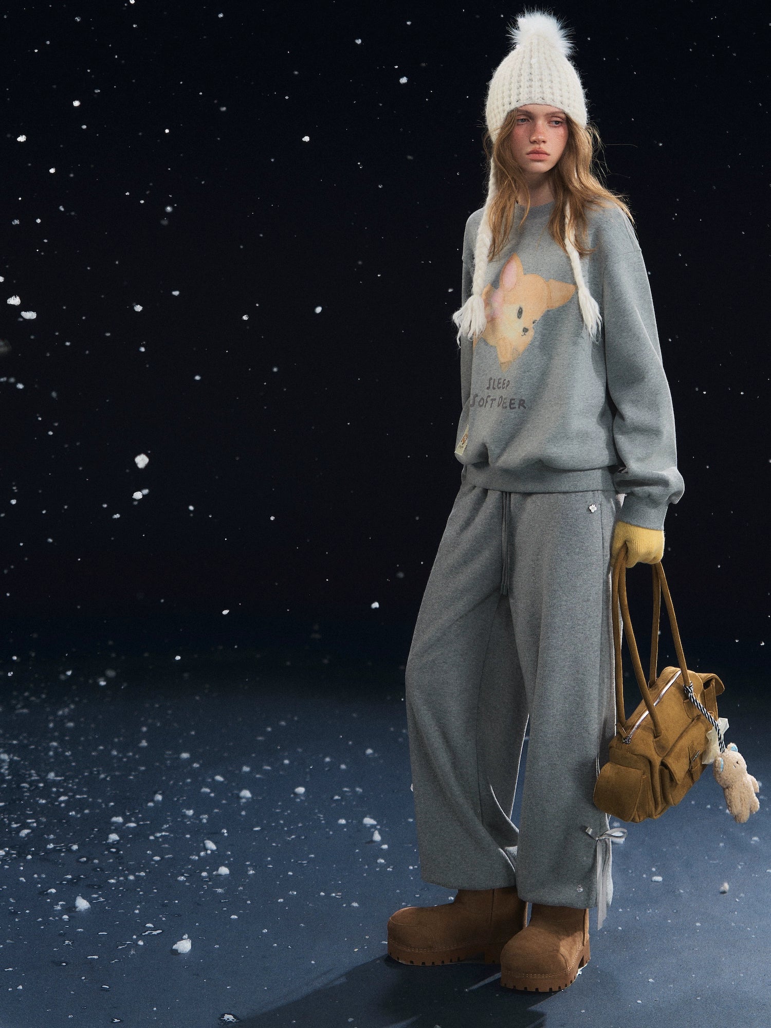 Velvety Jogger Lantern Pants