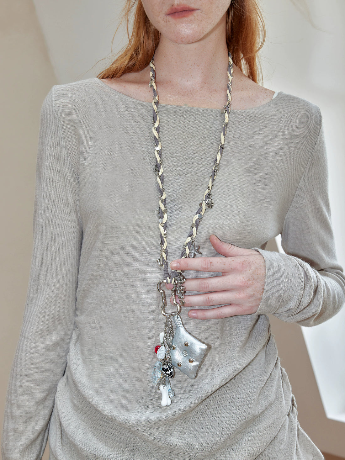 Handmade Punk Long Sweater Chain Necklace