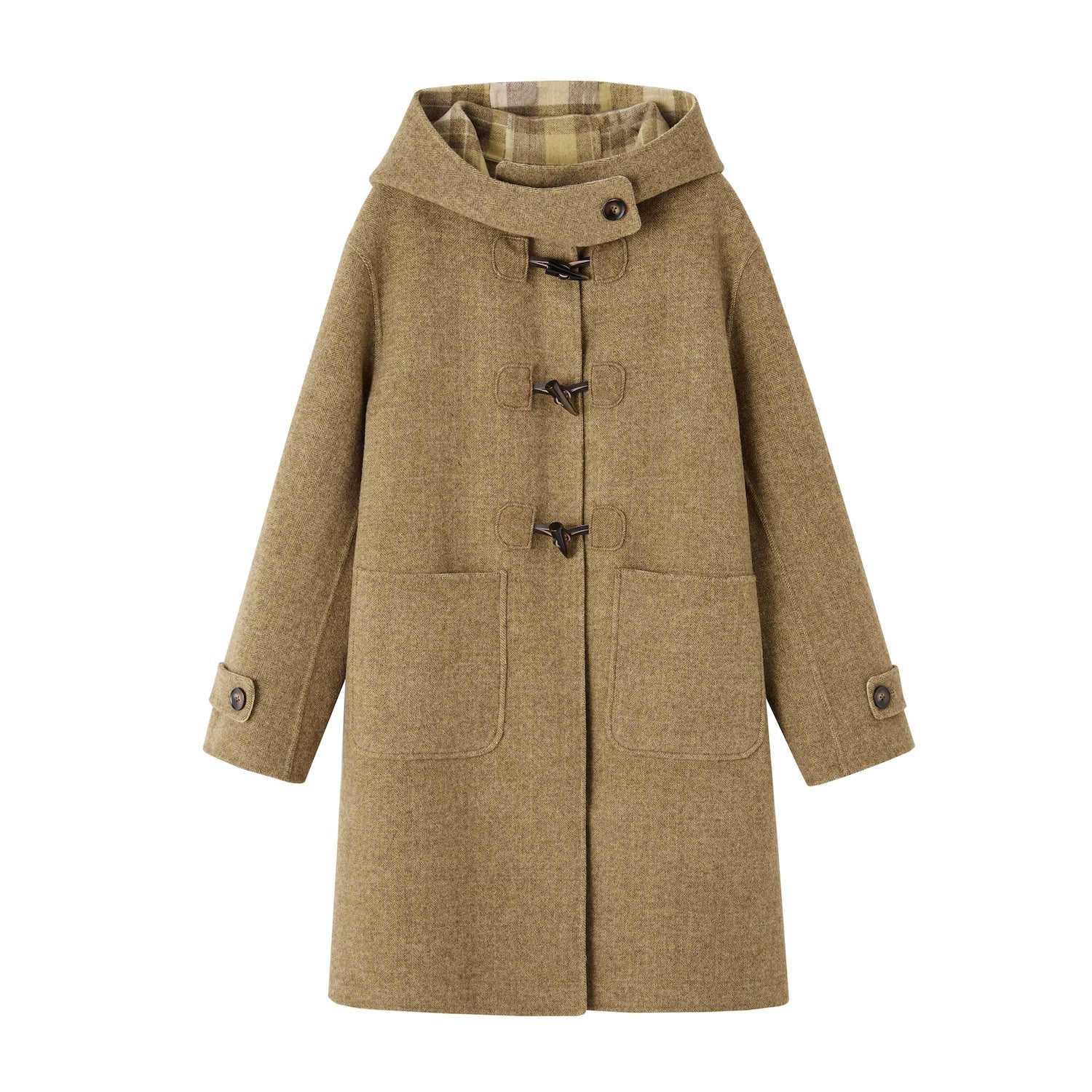 Double-Faced Wool Toggle Coat