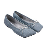 Toe Bow Ballerina Flats - CHINASQUAD