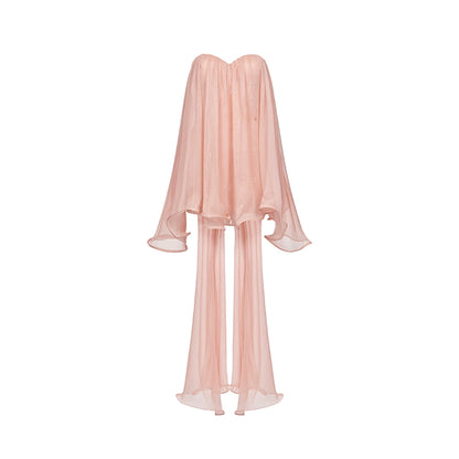 Thiri Chiffon Strapless Mini Dress