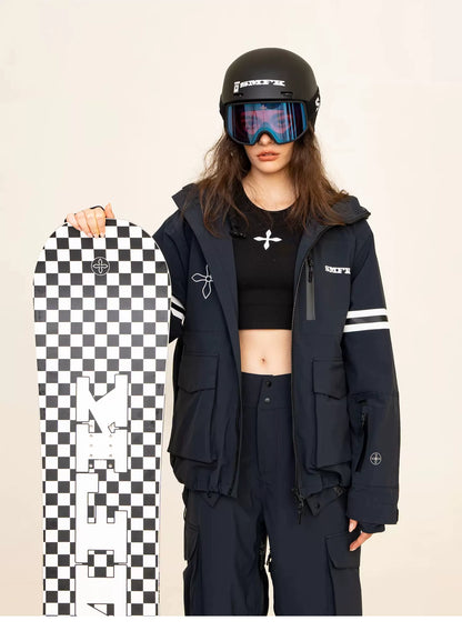 SMFK Abstract Grid Graphic Snowboard – DHL Express Shipping, Duties &amp; Taxes Included