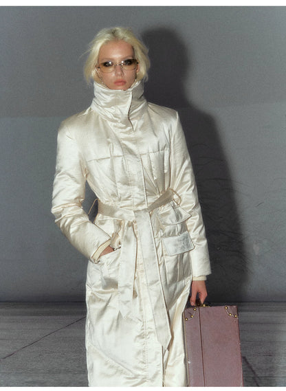 White Duck Down Puffer Coat