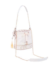 Embroidered Tassel Pendant Bucket Shoulder Bag - CHINASQUAD