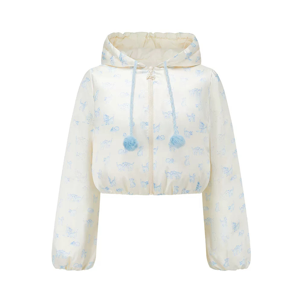 French Sweet Quilted Down Dress &amp; Jacket Set