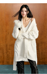 Ostrich Feather Cardigan & Vest Set - CHINASQUAD