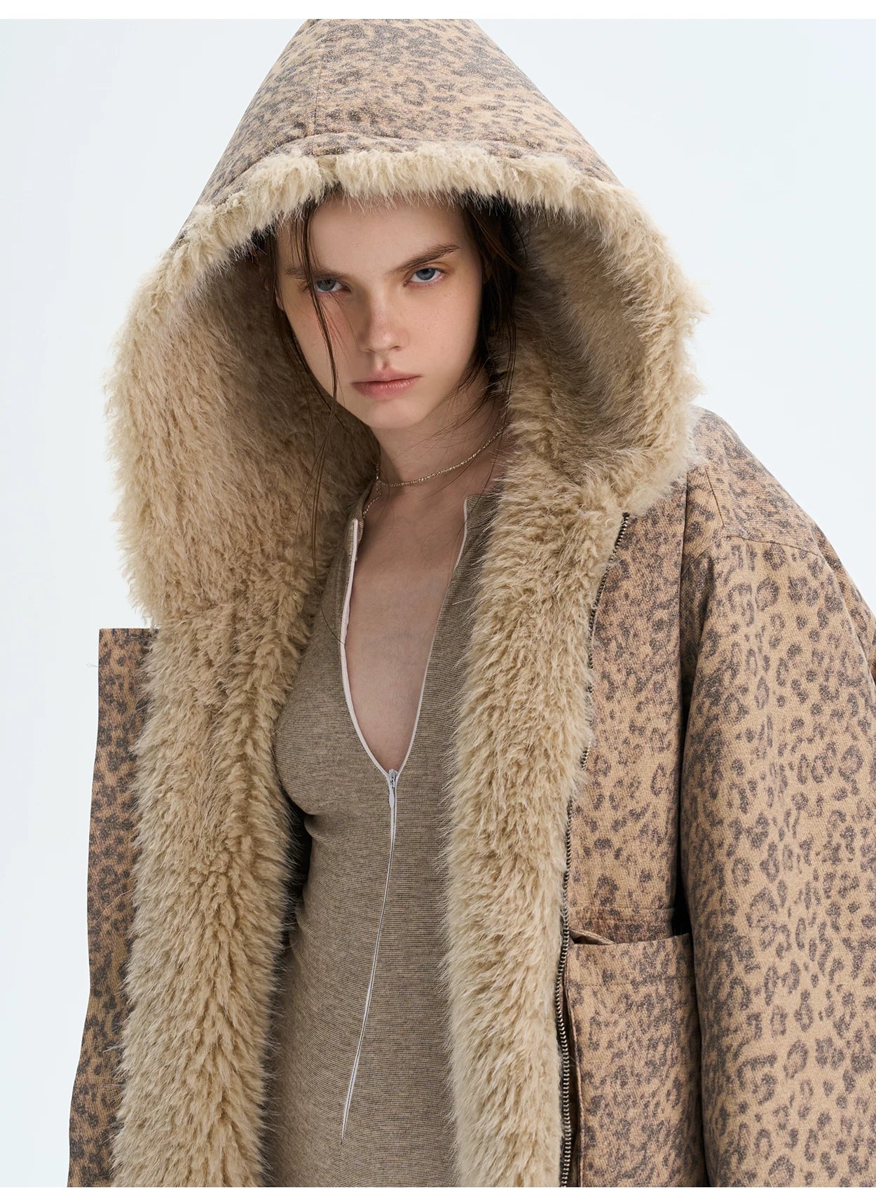 Eco Faux-Fur Hooded Jacket