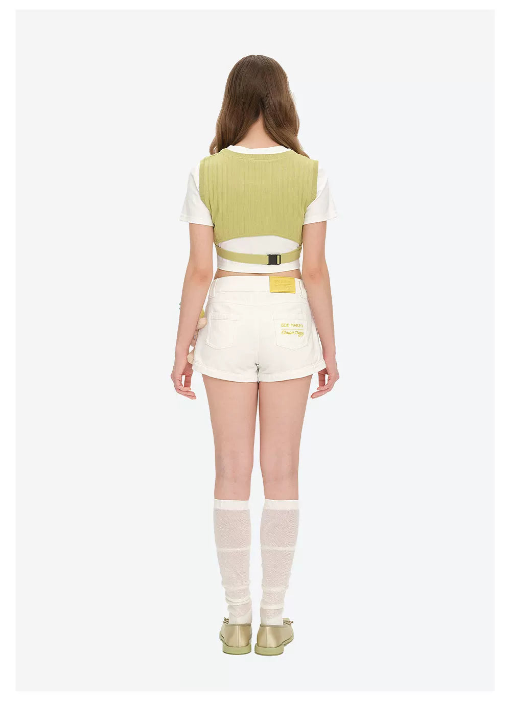 Lollipop V-Waist Slim-Fit Shorts
