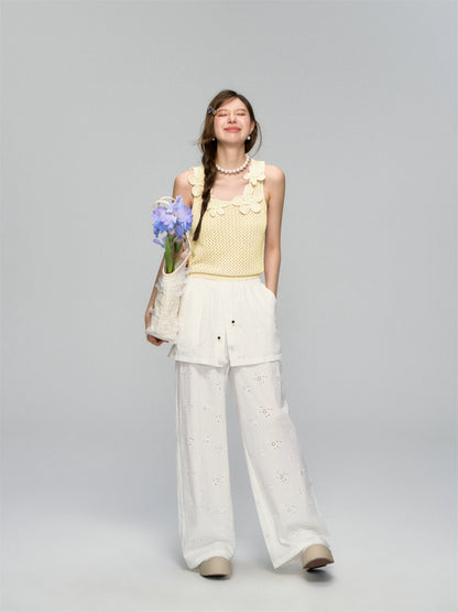 Flower Crochet Hollow-Out Camisole