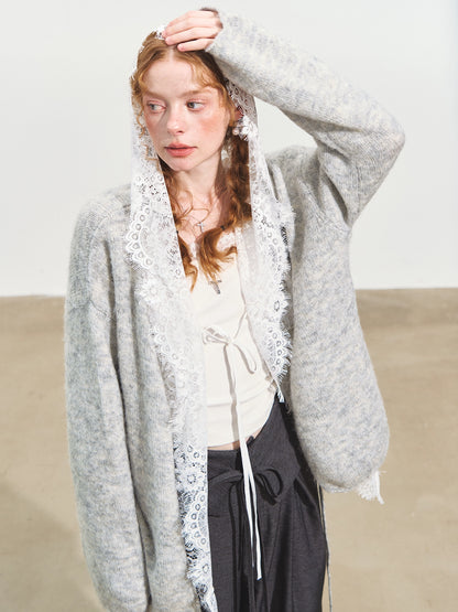 Bohemian Tie-Front V-Neck Cardigan - CHINASQUAD
