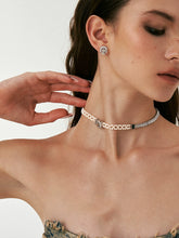 Woven Pearl Zircon Choker - CHINASQUAD