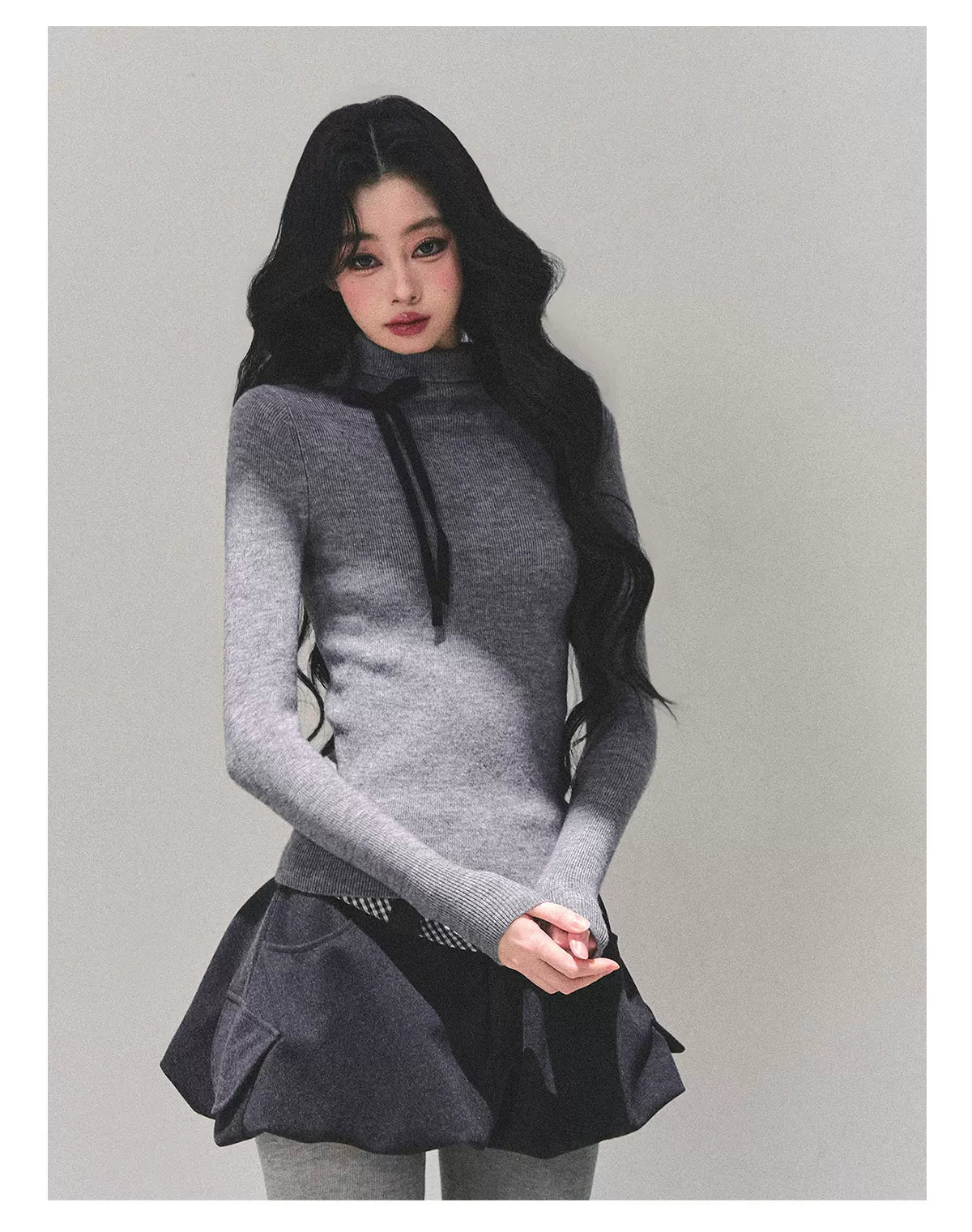 Velvet Touch Mock-Neck Knit Base Layer