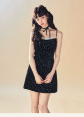 Lace Spaghetti Strap Dress - CHINASQUAD