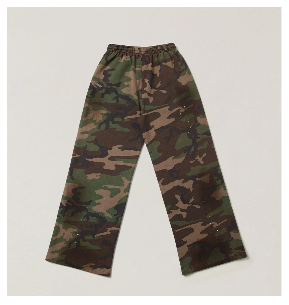 Cross Emblem Tower Wide-Leg Sweatpants