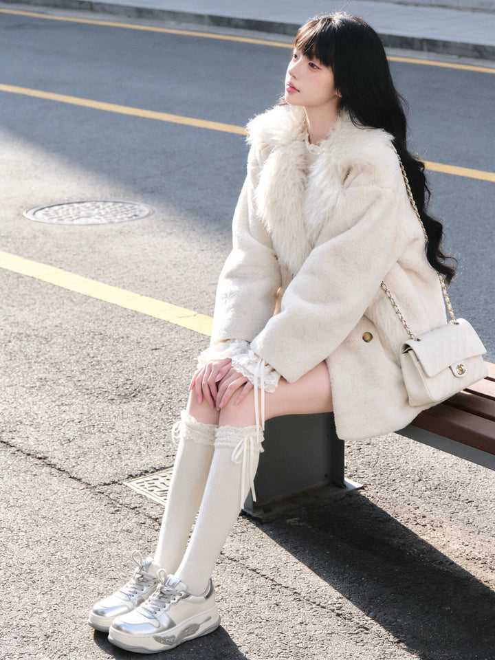 Shearling-Style Faux Fur Winter Coat