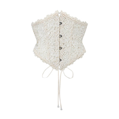 Fresh Baby Blue Lace Short-Sleeve Dress