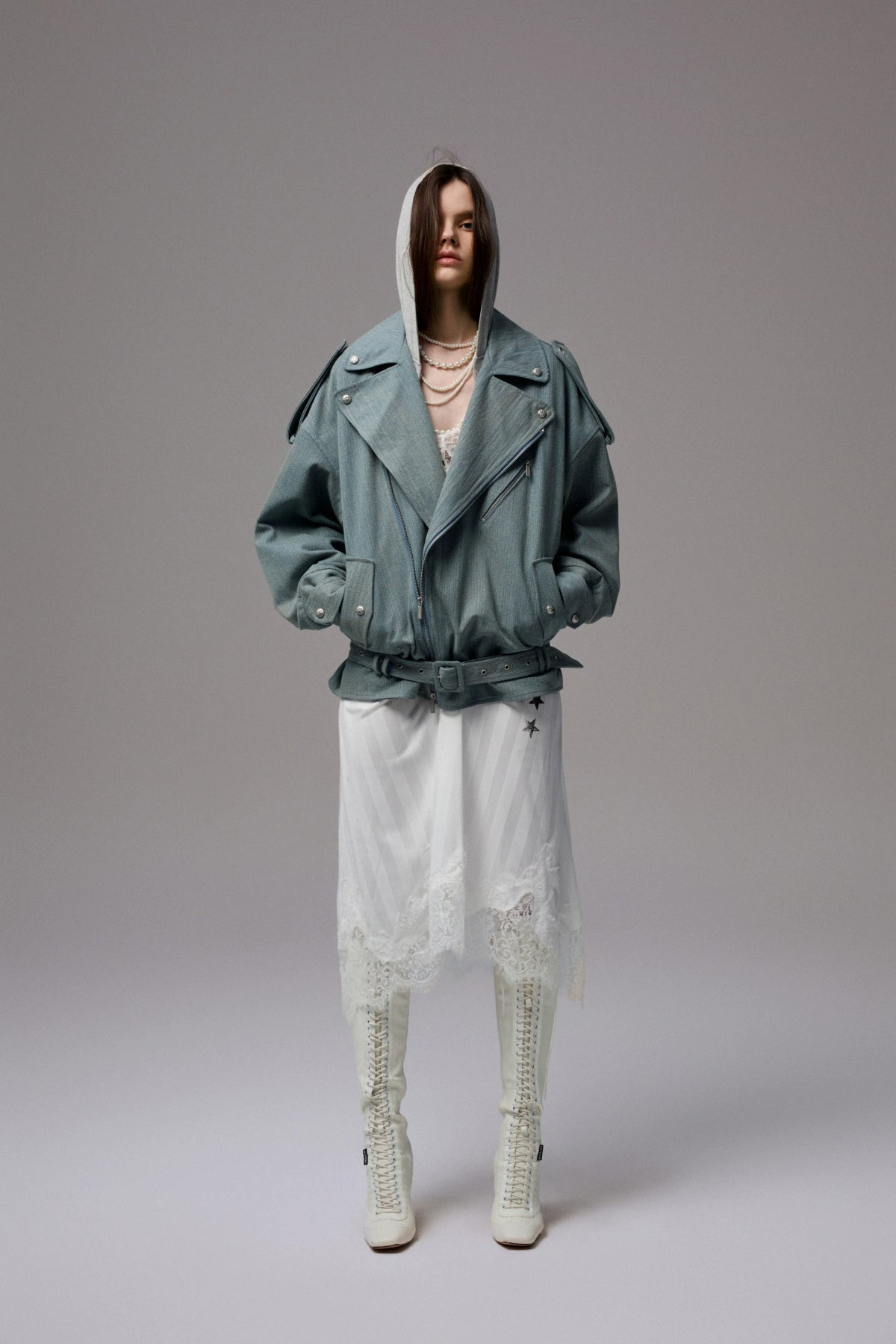 Washed Vintage Denim Jacket - CHINASQUAD