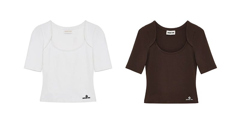 Raglan-Sleeve Cotton Crewneck T-Shirt