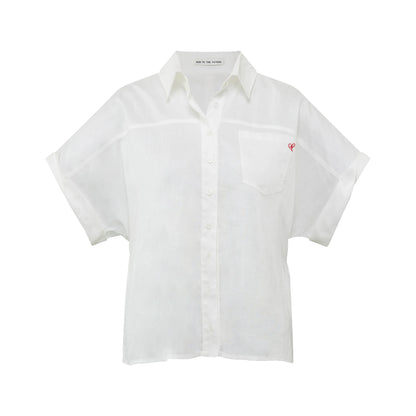 Lyocell Relaxed Batwing Sleeve Shirt