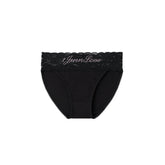 Lace-trimmed Rhinestone-studded Triangle Panties - CHINASQUAD