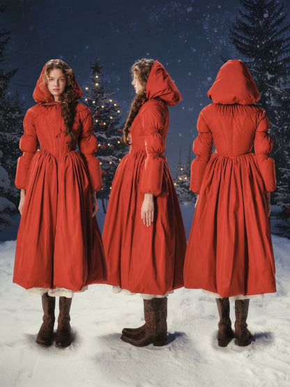 French Tailored Longline Down Coat