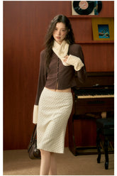 Polka Dot Pencil Mermaid Skirt - CHINASQUAD