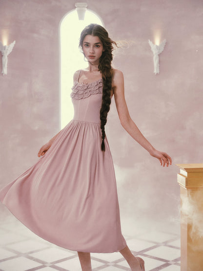 Pink Mist Ballet Knit Slip Dress