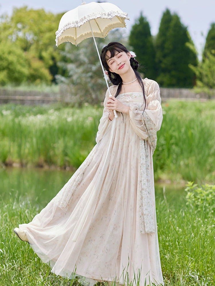 &quot;纱雾&quot; Han Element Maxi Dress