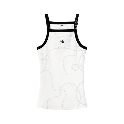 Beverly Leather Halter Camisole