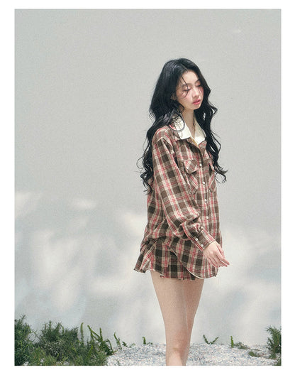 Coffeehouse Vintage Plaid Set