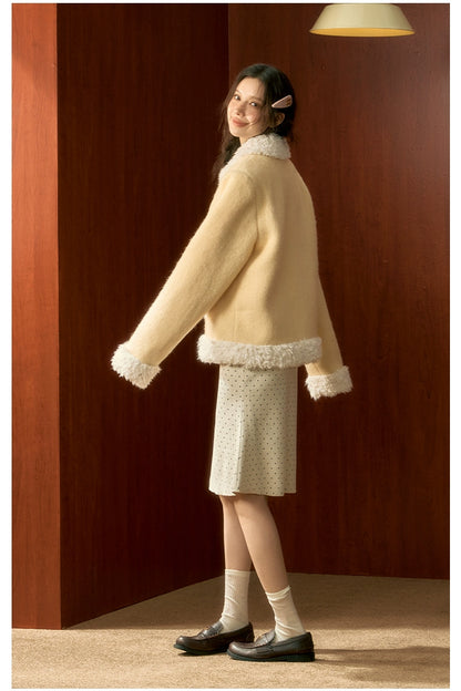 Yellow College Shearing Jacket - CHINASQUAD
