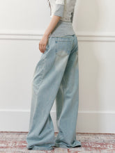 Light Washed Rhinestone Jeans - CHINASQUAD