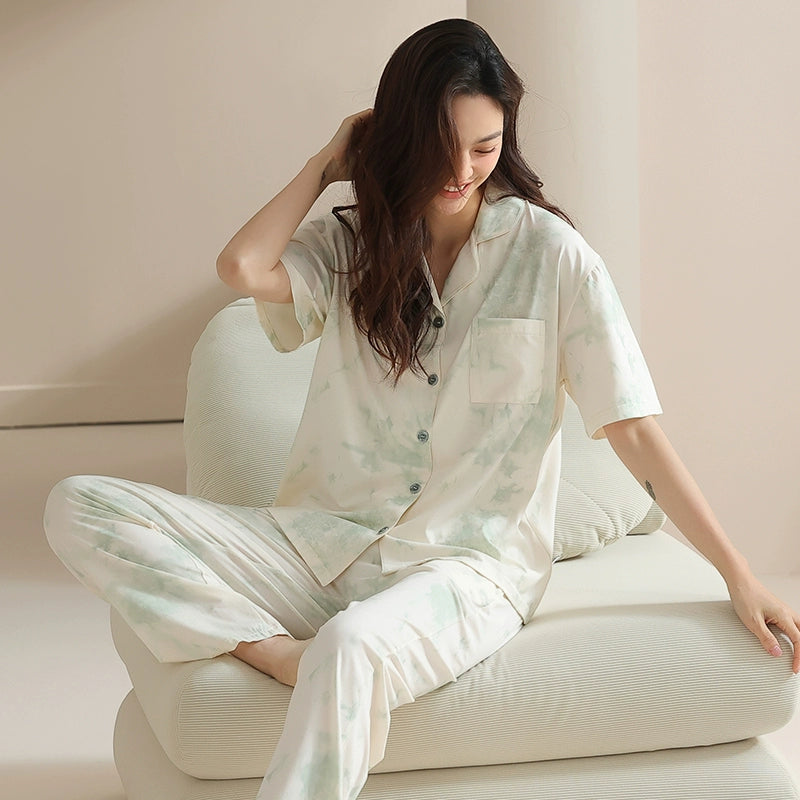 Heavenly Silk Pure Cotton Home Loungewear Set