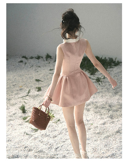 Liliane Ballroom Puff-Sleeve Mini Dress